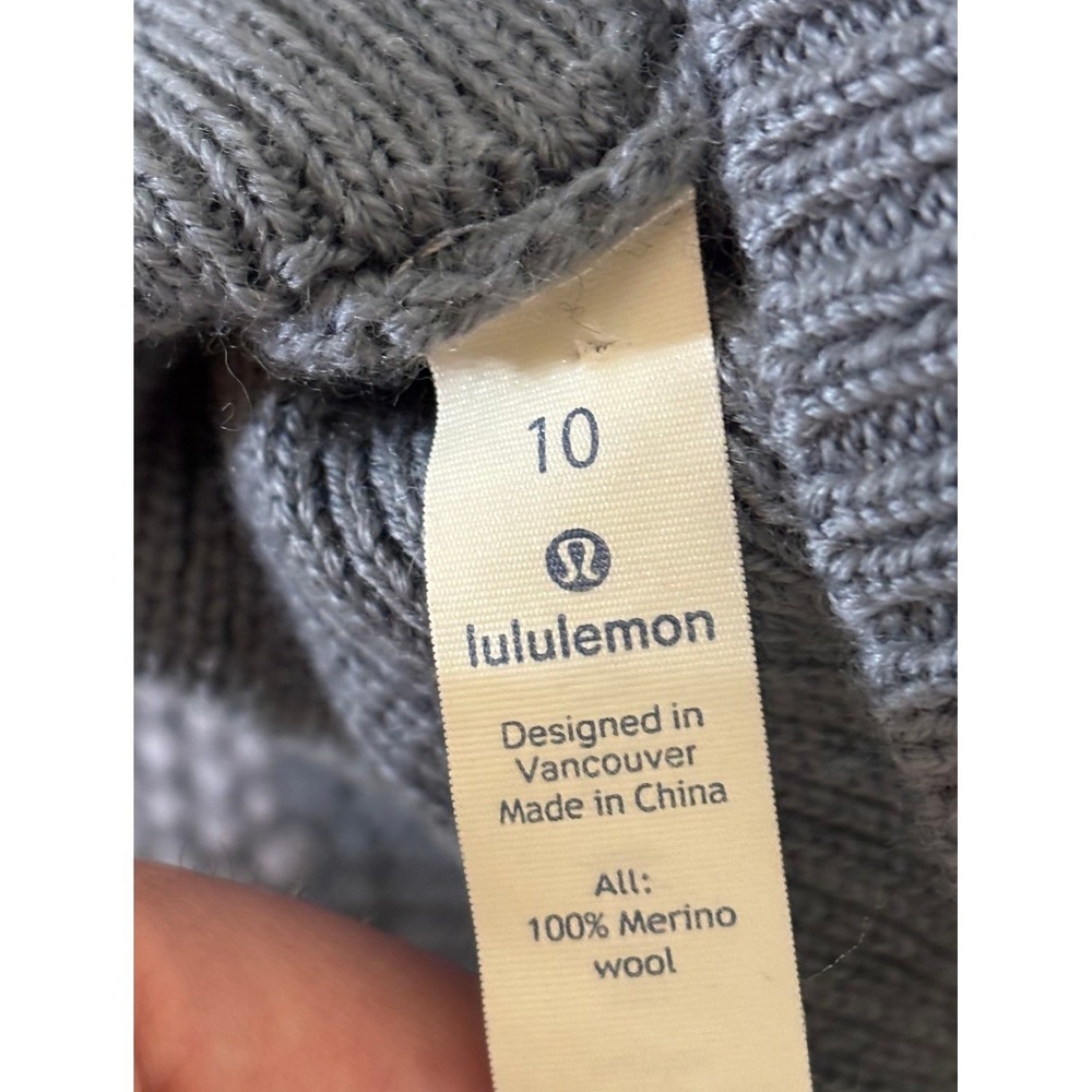 Lululemon Warm & Restore Wool Sweater in "Magnet Grey / Starlight" colorway s 10 - Picture 13 of 13